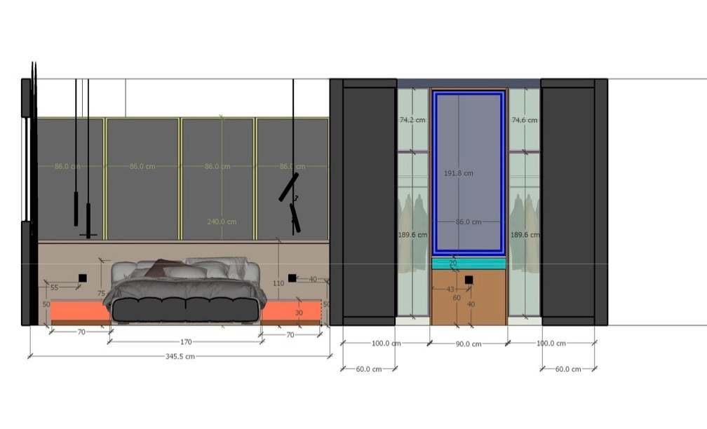 مخطط تنفيذي لتوزيع المساحات